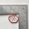 10 шт. Рождественские пуговицы из смолы в виде яблок для рукоделия, DIY, скрапбукинга, поделок, швейные аксессуары, одежда