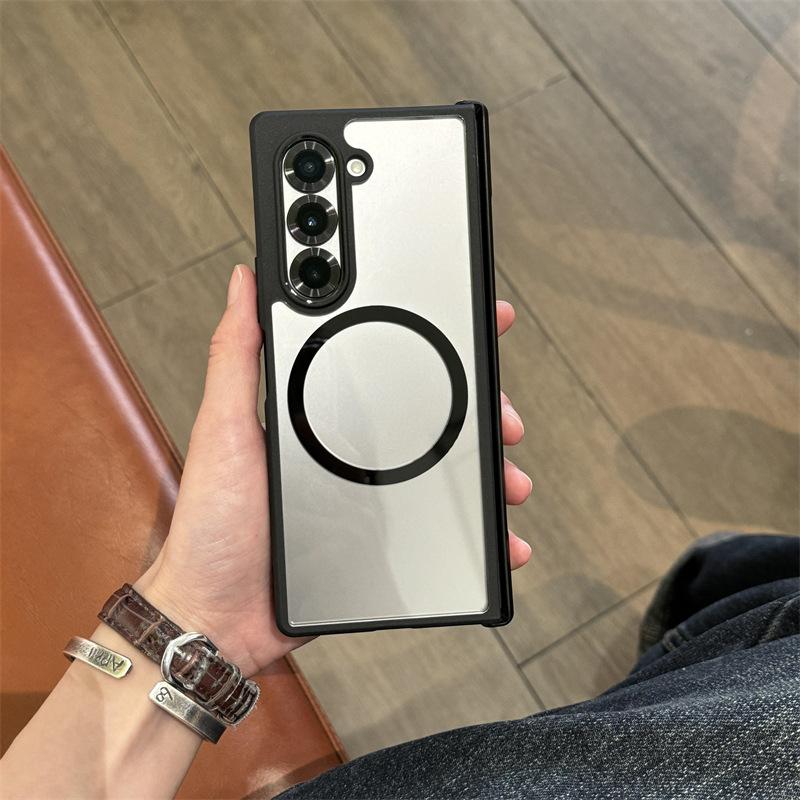 Чехол для мобильного телефона Samsung Galaxyzfold7 с магнитным складыванием по центральной оси, подходит для Zfold4 5, мягкий чехол с полной защитой