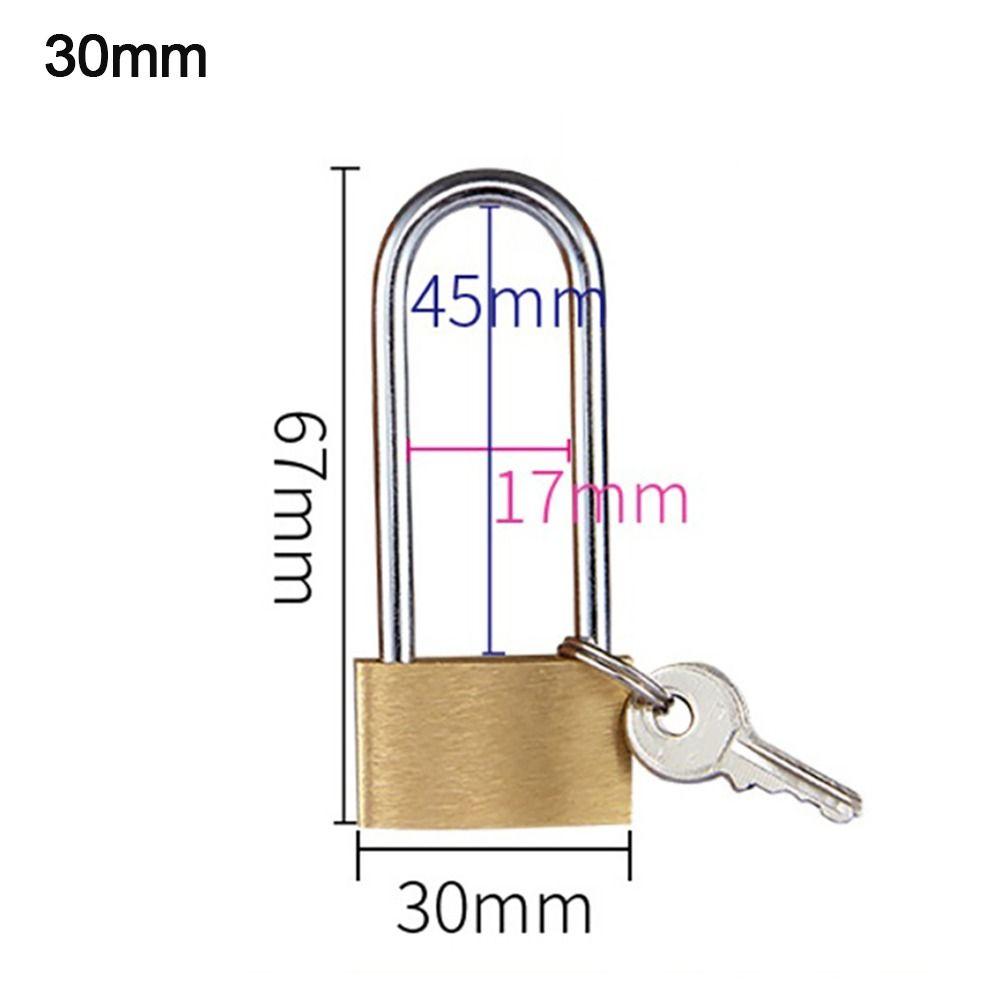 Small Copper Padlock Hardware Luggage Case Padlock Mini Copper Lock  Locker Case Supply