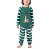 Рождественский семейный комплект пижам с мультяшным принтом и полосками, с длинным рукавом, одежда для сна для мужчин, женщин, детей, семейные пижамы