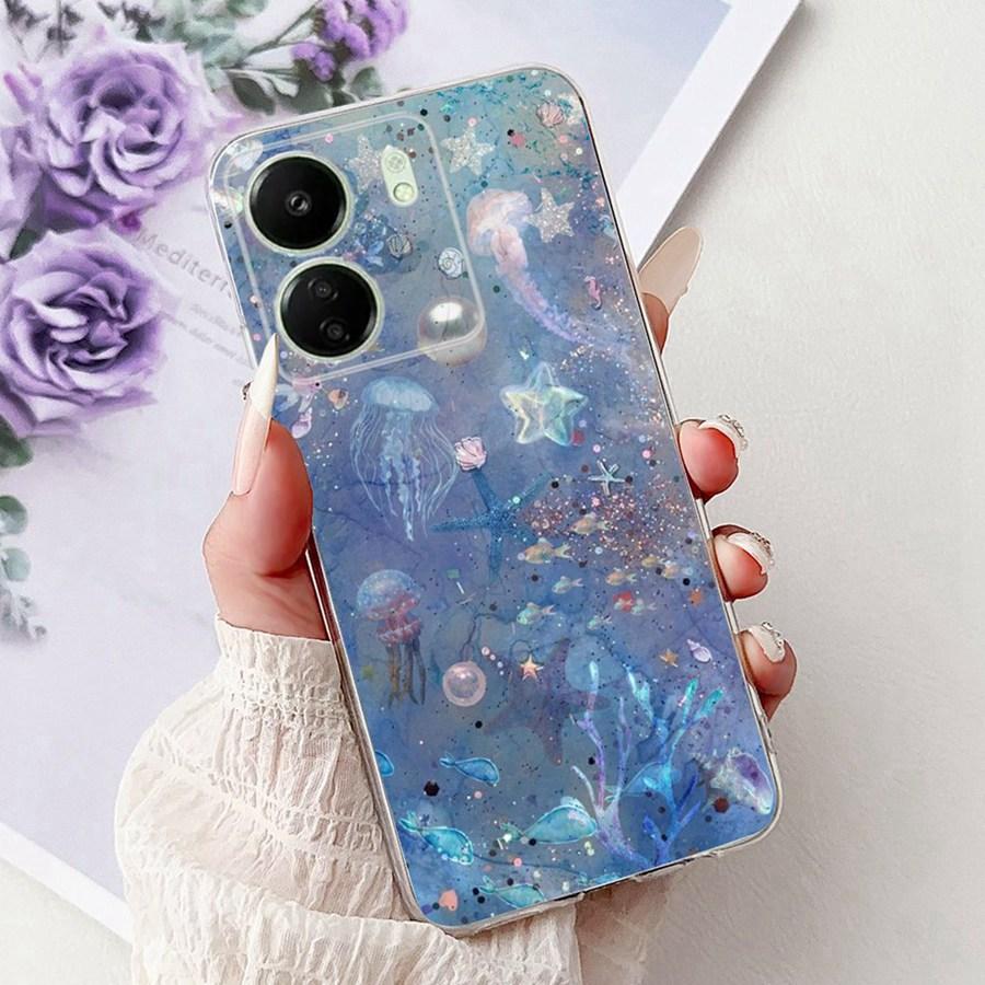 Для Xiaomi Poco C65 C 55 C 65 PocoM6 Pro 4G Чехол для телефона Милые Девушки Мультяшные Чехол Силиконовый Мягкий Прозрачный Бампер Оболочки 2025