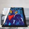 Mazinger Z Manga Knitted Blankets Coral Fleece Plush UFO Robot Grendizer Warm Throw Blanket for Bedding Couch Bedspread