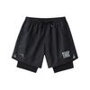 Anta Logo Mid-Rise Lace-Up Sports Swim Shorts Men Swimwear Black 1823531451-1