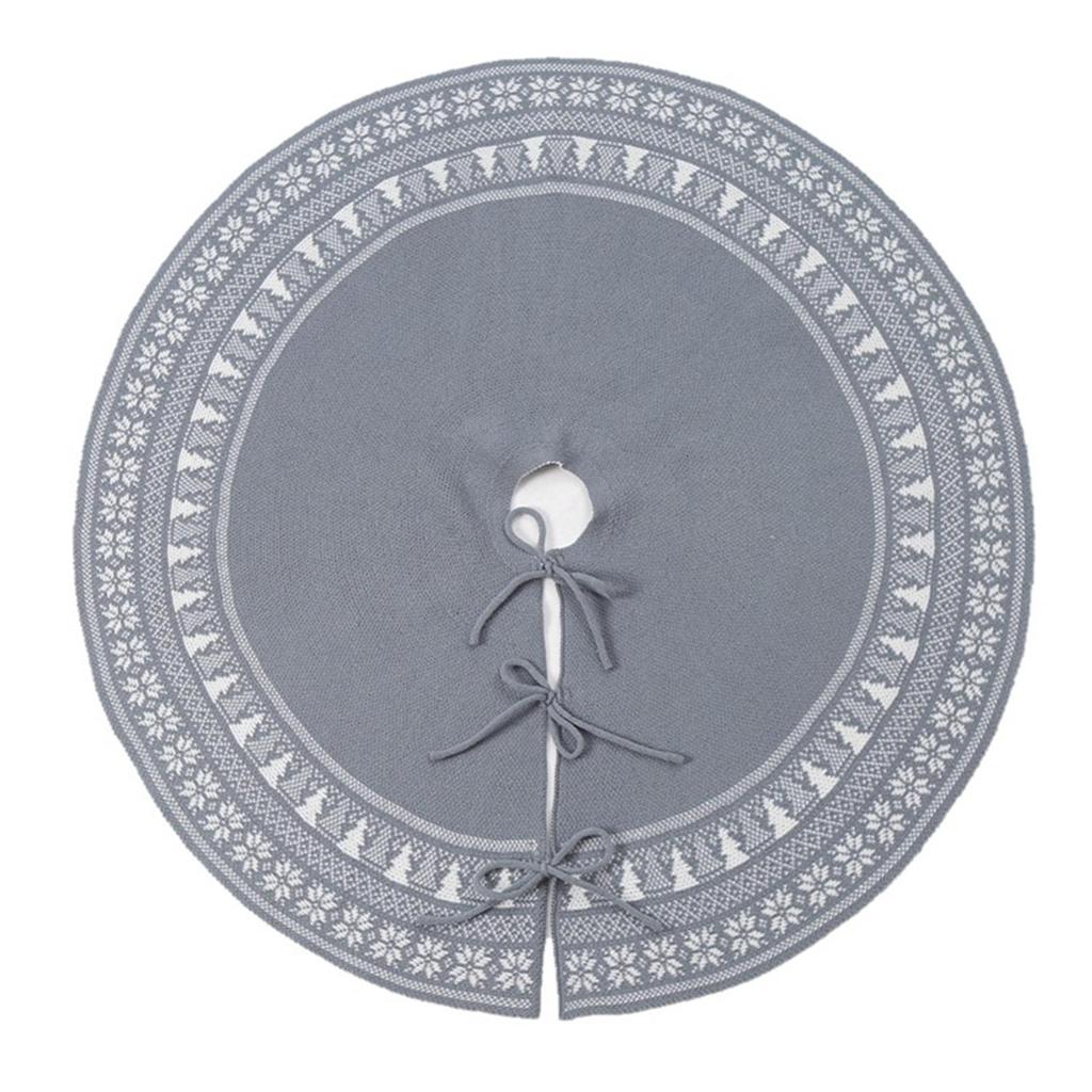 Вязаная юбка в виде рождественской елки, деревенская толстая юбка в виде снежинки, праздничное украшение для фермерского дома, декор для домашней вечеринки