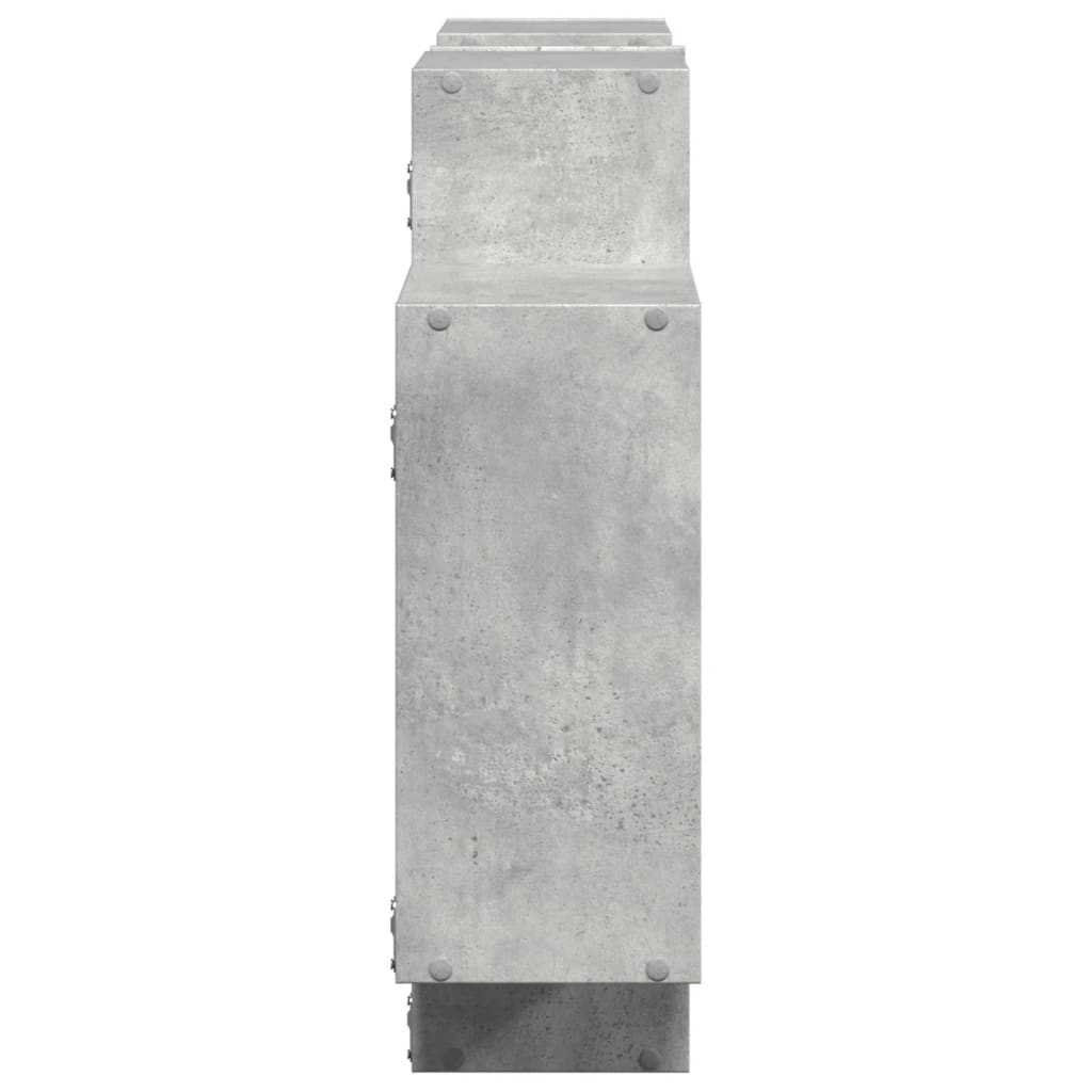 Wall Shelf Concrete Grey 159 x 18 x 65 cm Particleboard