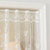 1 шт. прозрачные кружевные вышитые короткие шторы для карниза с карманом на верхнее окно, треугольная марля, домашний декор в деревенском стиле, жаккардовые цветы