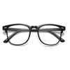 2PCS Unisex Square Plastic Frame Trendy Anti-Blue Light Clear Glasses for Back To School Clothing Accessories.