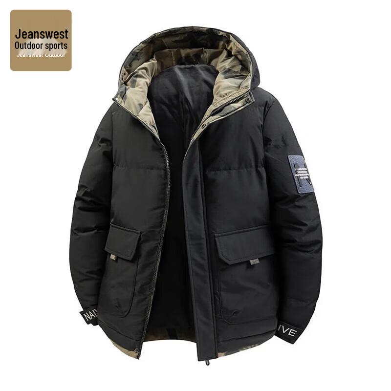 Мужская зимняя утепленная куртка с капюшоном Jeanswest для активного отдыха