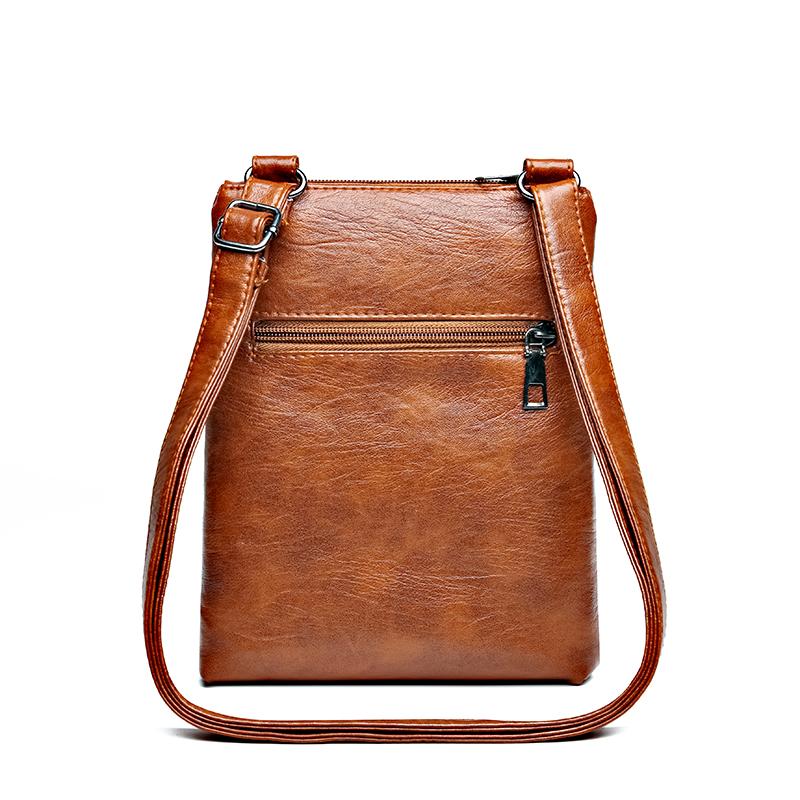 Сумка для мобильного телефона женская ретро мягкая кожаная сумка через плечо кошелек для монет