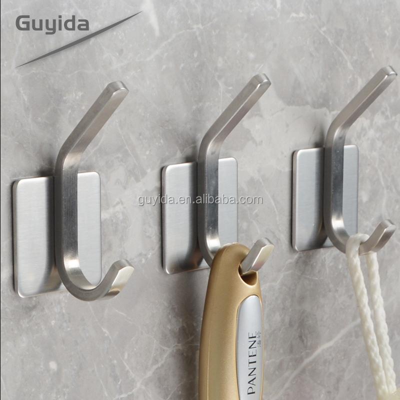 Stainless Steel Free Sample Door Hanger Sticky Hanging Adhesive Wire Coat Hook