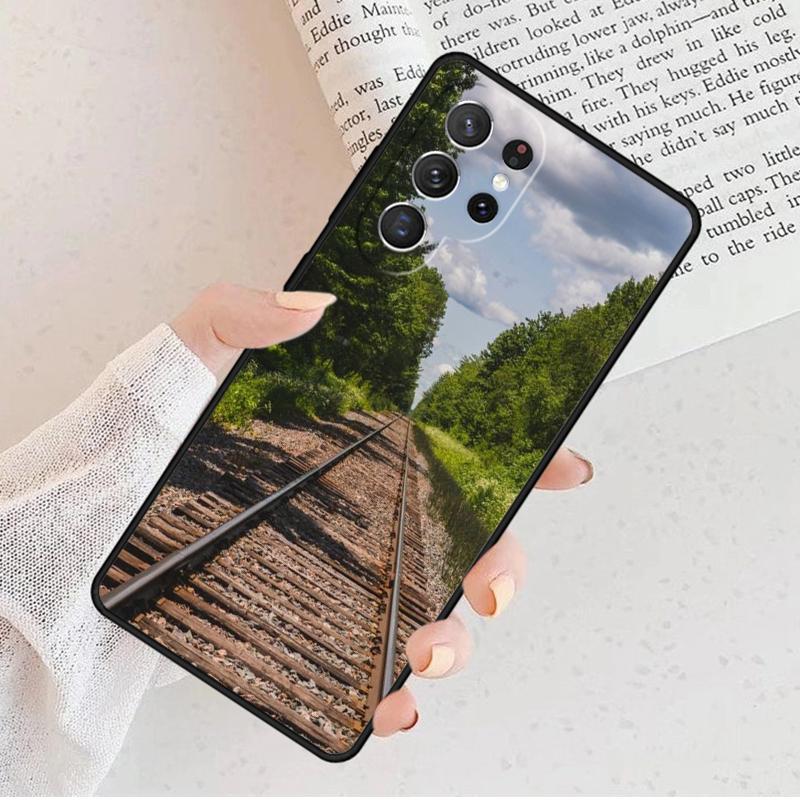 Scenic Railroad Train rail Phone Case For Samsung Galaxy S25 S23 S30 S8 S21 S20 FE S24 S22 Note 10 20 Plus lite Ultra