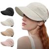 UV Protection Summer Ponytail Caps Wide Brim Beach Visor Caps Breathable Women Sun Hats Wicking