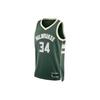 Баскетбольный жилет Giannis Antetokounbpo #34 Milwaukee Bucks с принтом логотипа, мужской, зеленый DB3579-323
