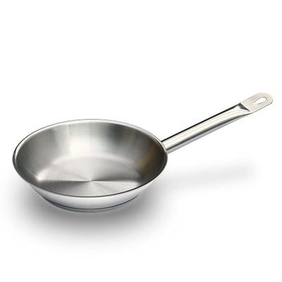 KIPROSTAR Коммерческая сковорода из нержавеющей стали, 20 см, подходит для индукционных плит, трехслойное дно, можно мыть в посудомоечной машине, без покрытия, подходит для индукции