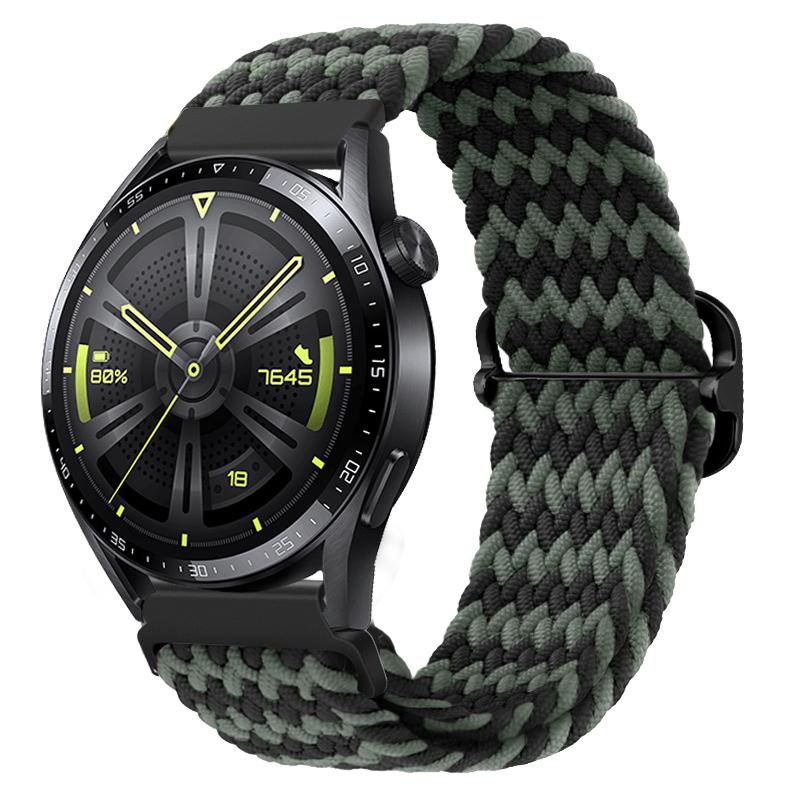 22-мм нейлоновый ремешок-петля для Samsung Watch 46 мм/Gear S3/3/4/5/6/7/Huawei Watch GT/2/3/GT5 Pro 46 мм Плетеный браслет для Amazfit GTR