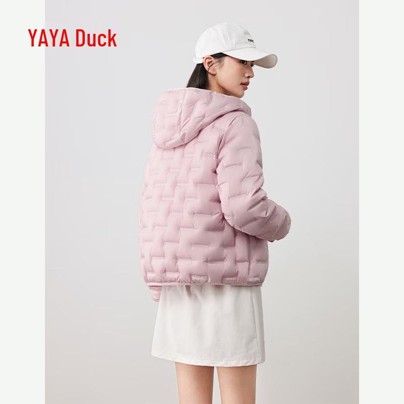 Женский легкий теплый пуховик Yaya с капюшоном