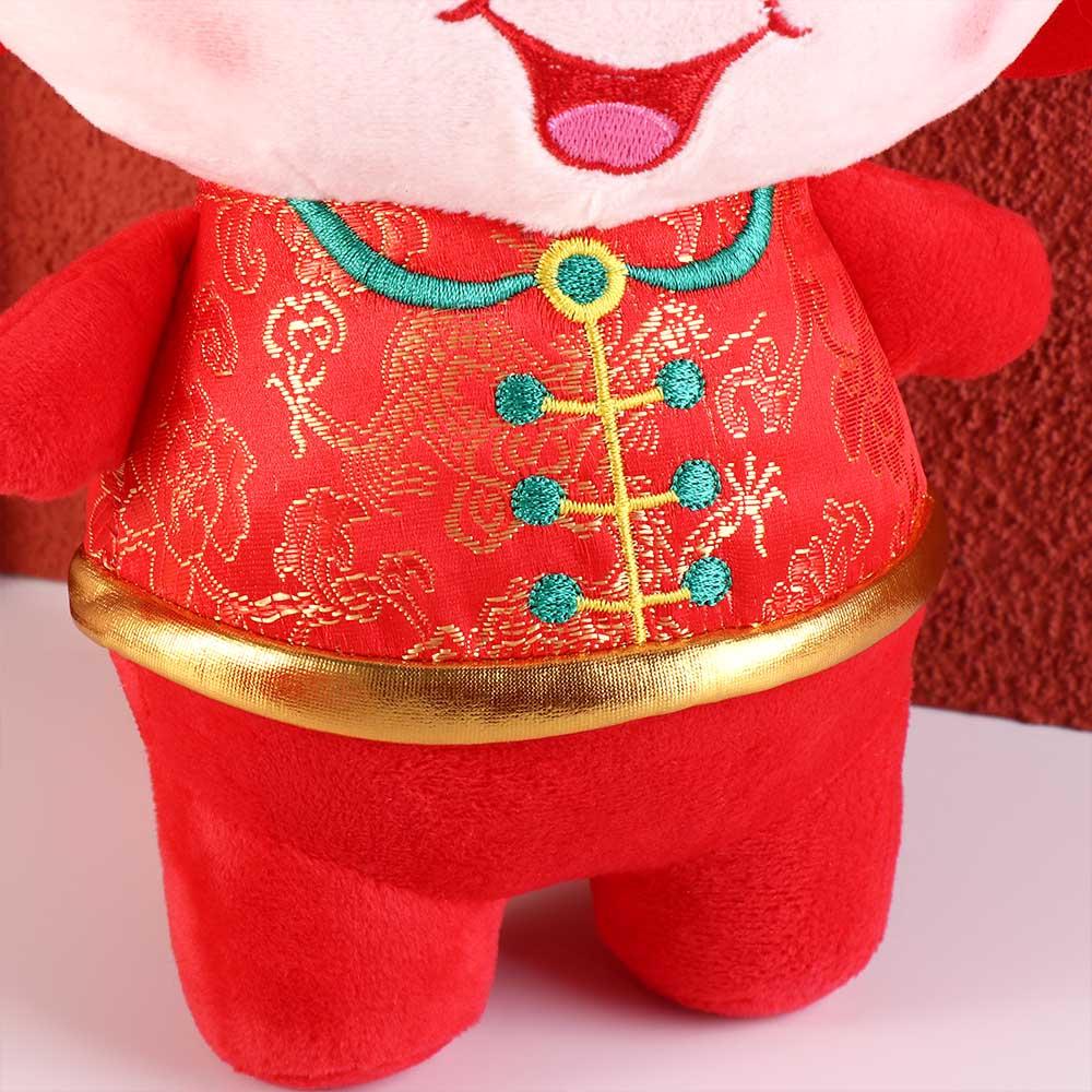 Плюшевая игрушка Танский костюм Год Дракона Мягкая фаршированная кукла Счастливый дракон Плюшевые игрушки Игрушки для девочек