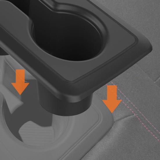 Cup Holder Insert for Civic Type R FL5 Rear Seat Leakproof Silicone Center Console Cup Stand Easy Installation Car Interior Accessories