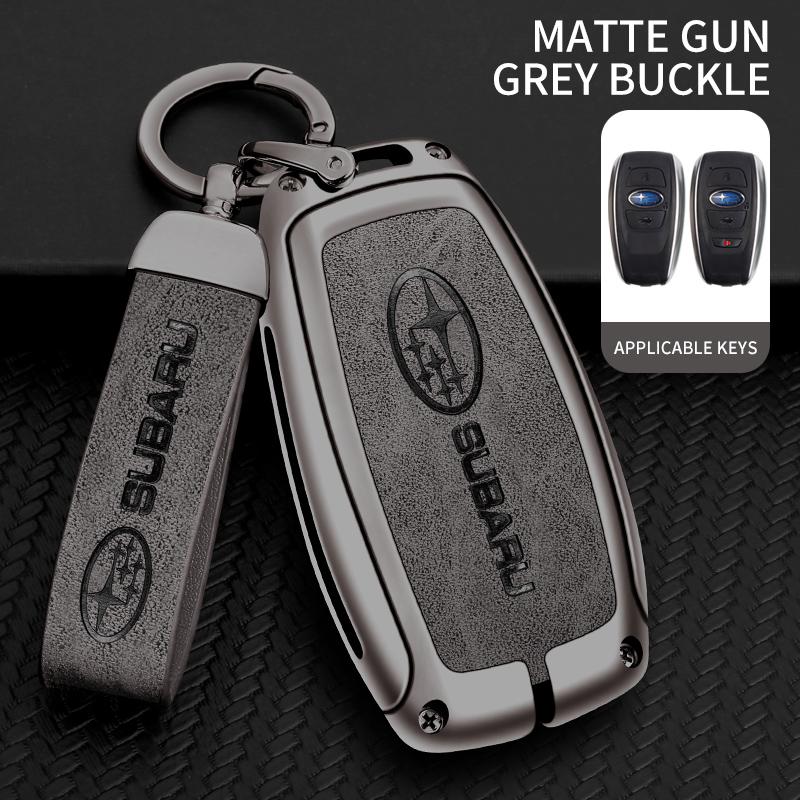 Car Zinc Alloy Key Case Bag For Subaru Brz Wrx Xv Ascent Forester Outback Impreza Legacy Car Metal Key Shell Auto Accessories