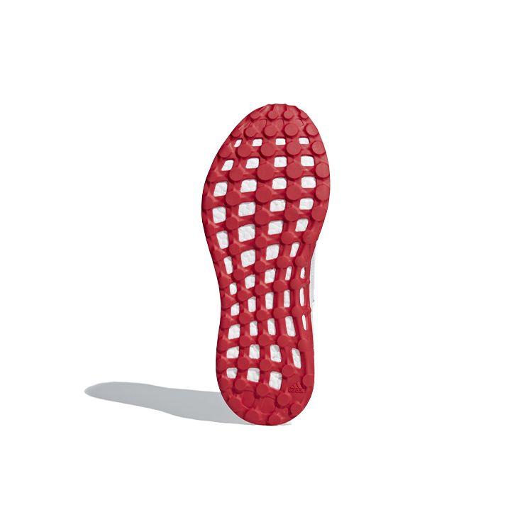 Adidas Pure Boost Ltd Lace-Up Fabric Lightweight Non-Slip Low-Top Running Shoes Unisex Running Shoes Gray White Red CM8333