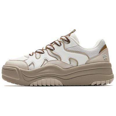 Волна Модные Ретро Нескользящие Амортизирующие Прочные Низкие Кеды для Скейтбординга Женские кроссовки Слоновая кость-Белый Шарлотта-Серый 922538003-3