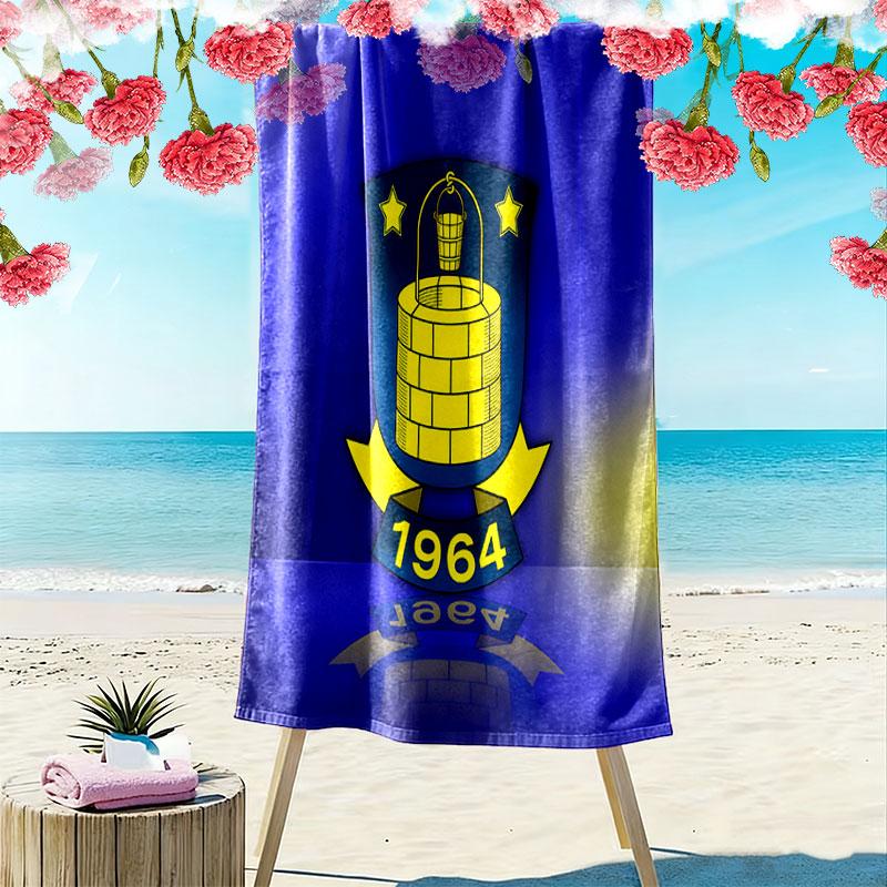 Brøndby IF Print Beach Towel, Large Soft Quick Dry Towel for Beach Camping Swimming