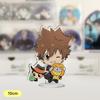 Аниме Katekyo Hitman Reborn 10 см Акриловая подставка Модели Фигурки Савада Цунаёси Гокудера Хаято Косплей Настольный Декор Модель Подарки