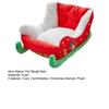 Рождественская собачья кровать Красные рождественские сани для домашних животных Плюшевая комнатная и уличная собака