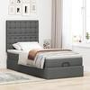 Maison Exclusive - Cadre de lit ottoman avec matelas gris foncé 80x200 cm tissu