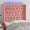 VidaXL LED Headboard Bedroom Furniture Single Bed Accessory Headboard Bed Frame Interior Pink 3124431