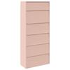 Storage Cabinet 2 pcs Pink 90 x 40 x 210 cm Steel