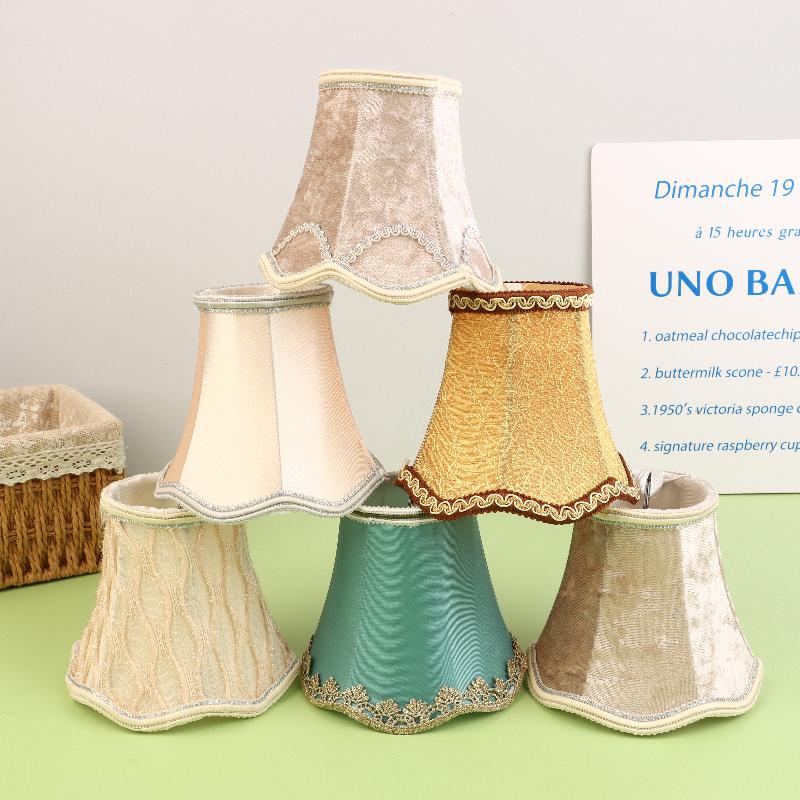 1 шт. Аксессуары для домашнего освещения Тканевый абажур Простой абажур для люстры Чехол-ракушка DIY Декорация