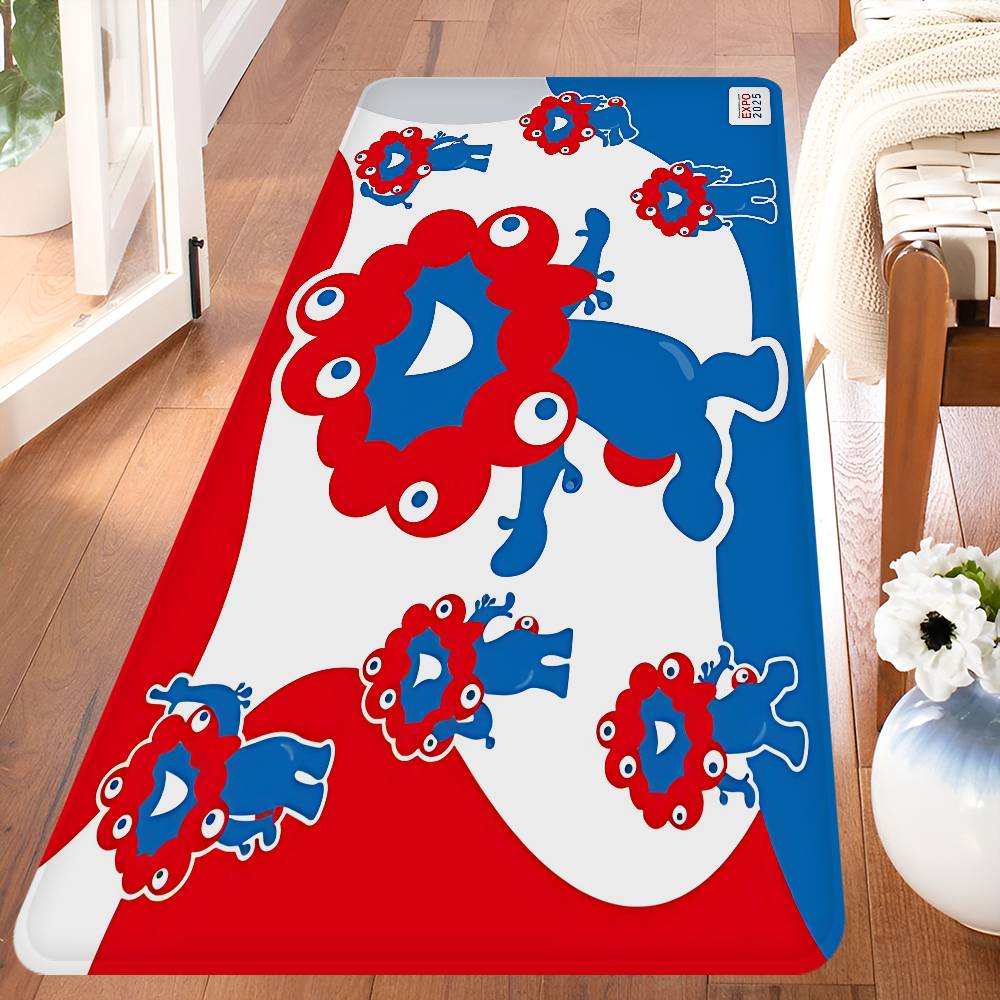Cartoon M-Myaku-Myaku Bathroom Mat Kids Room Bedroom Decoration Balcony Anti-Slip Doormat Living Room Welcome Rug