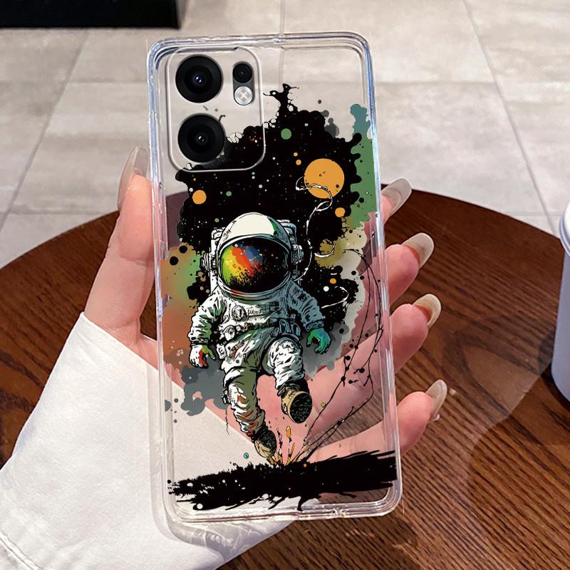 Чехол для Oppo Reno 13F 5G Чехол Эстетичный Милый Кошка Мультяшный Прозрачный Силиконовый Чехол для Телефона Для OPPO Reno13 F FS RENO13F CPH2699 Capa