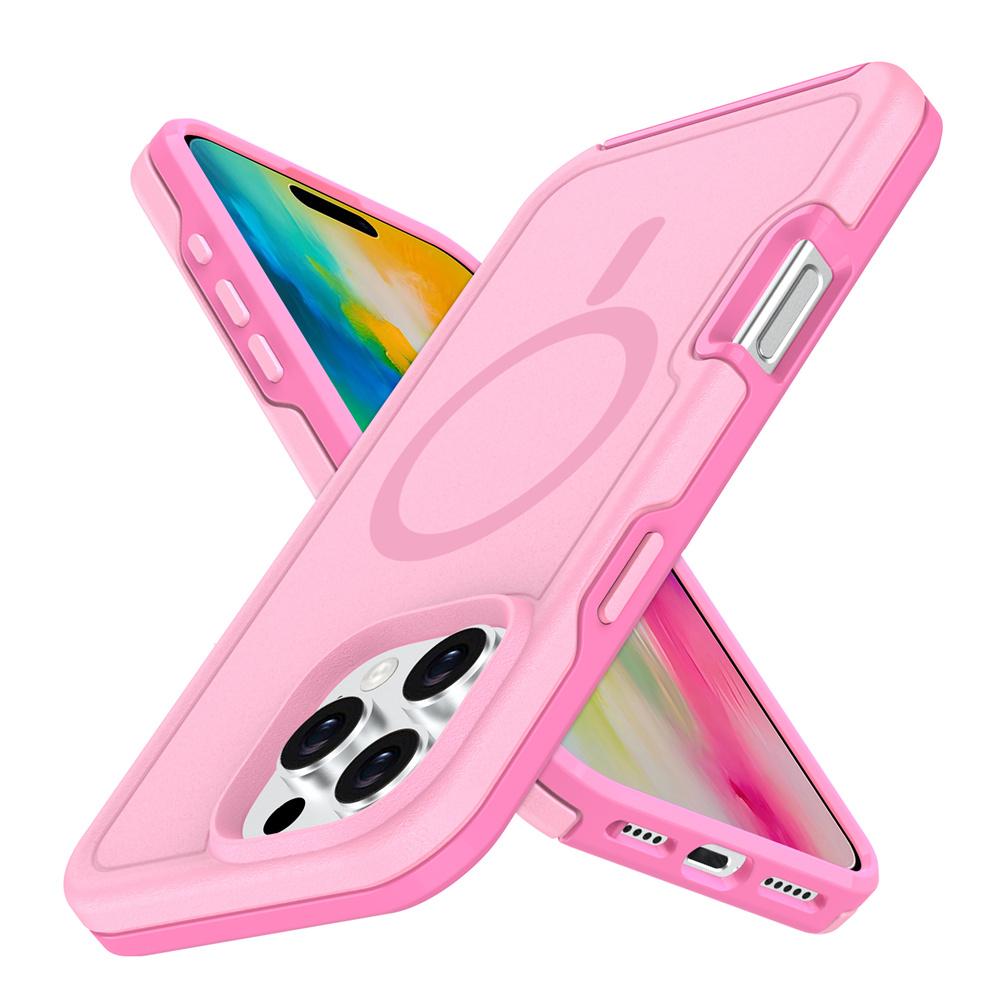 Dual Layer Protection Armour Magnetic Phone Case For 16 15 11 12 13 14 Pro Max Luxury For Magsafe Shockproof Matte Cover