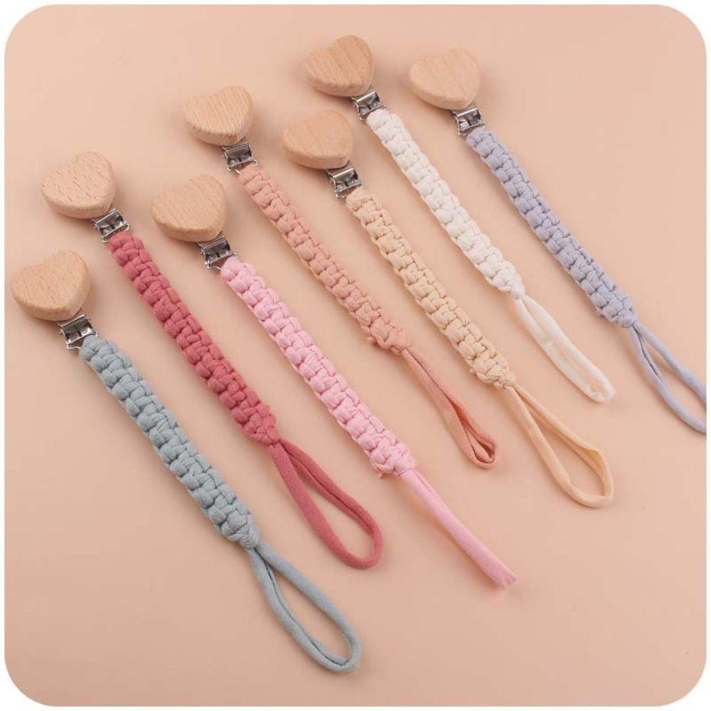 Shape Soother Holder Pacifier Holder Clips Baby Pacifier Chain Dummy Clips Baby Teether Toys Straps