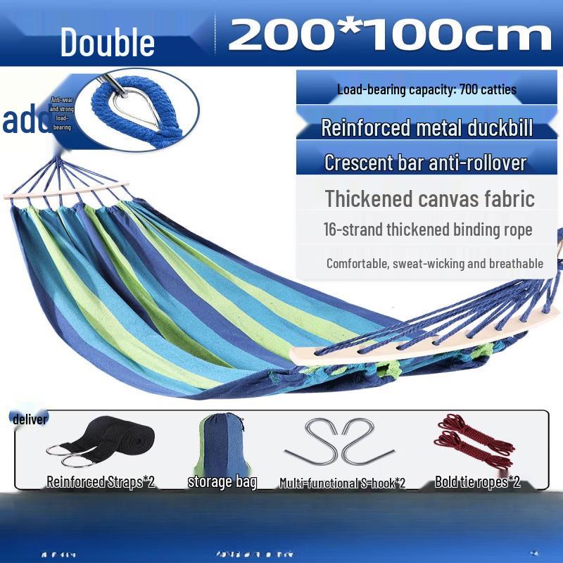 Anti-Rollover Double Outdoor Camping Hammock