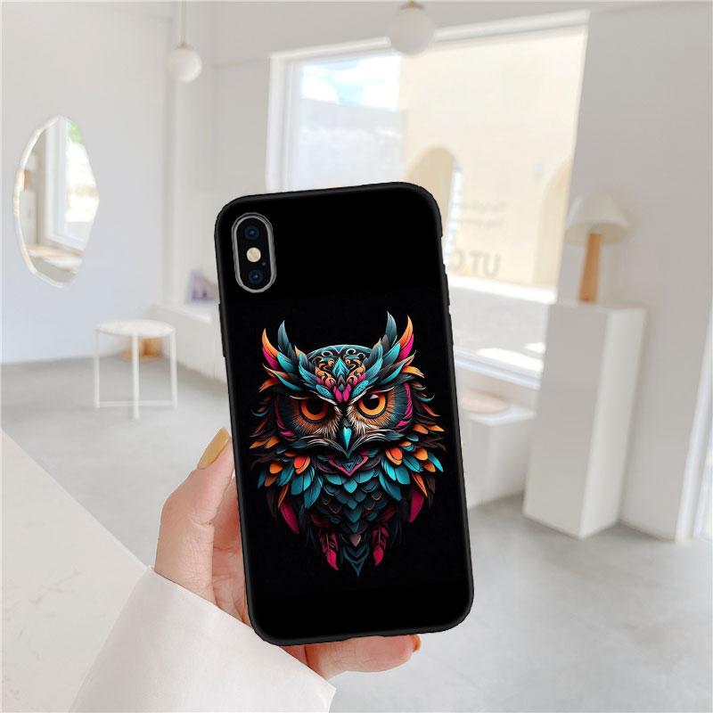 PP15 Мультяшная сова Мягкий чехол для телефона для OPPO A3 Pro A72 A74 A76 A77 A77S A78 A79 A94 A95 A18 A40M A58