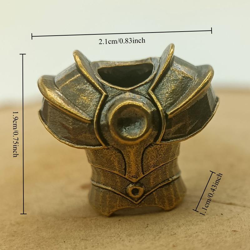Бронзовые бусины для ножа Armor DIY Плетеные браслеты Подвески для шнурка Аксессуары Подвески для уличного инструмента