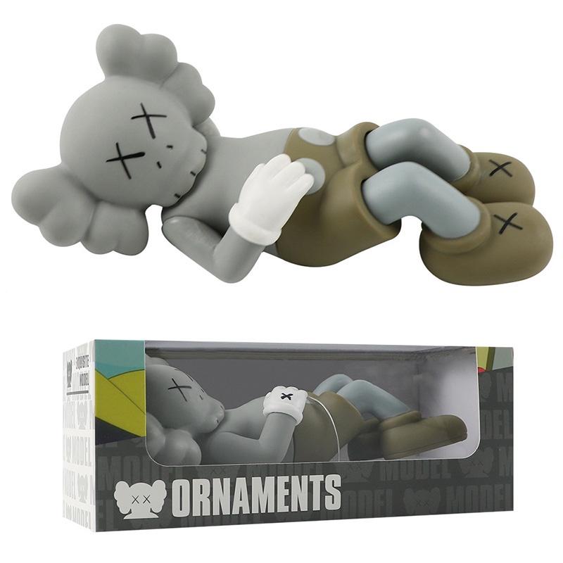 Улица Сезам Kaws Cos Кукла-переноска, Аниме Тренд Фигурка Оптом 17см, Материал ПВХ, Серый