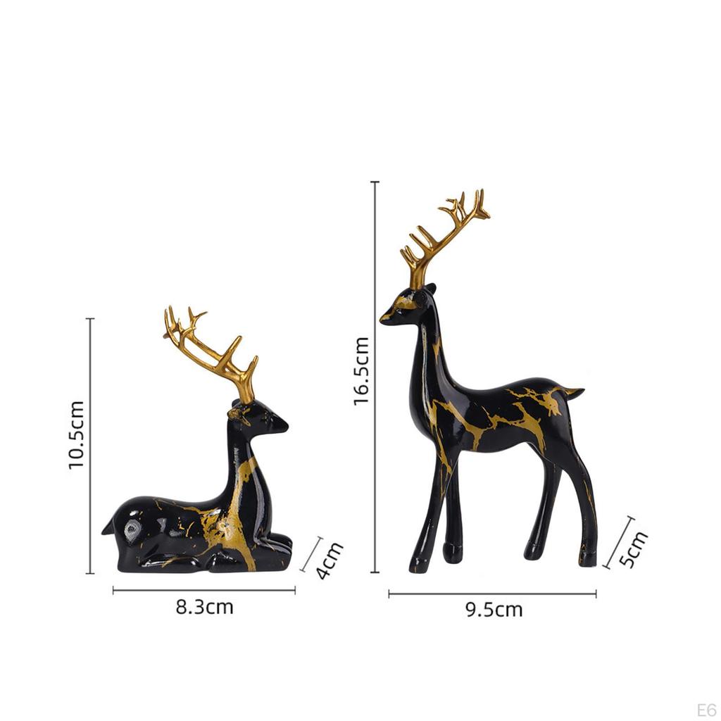 Декоративная фигурка оленя, статуэтка лося для книжной полки домашнего офиса