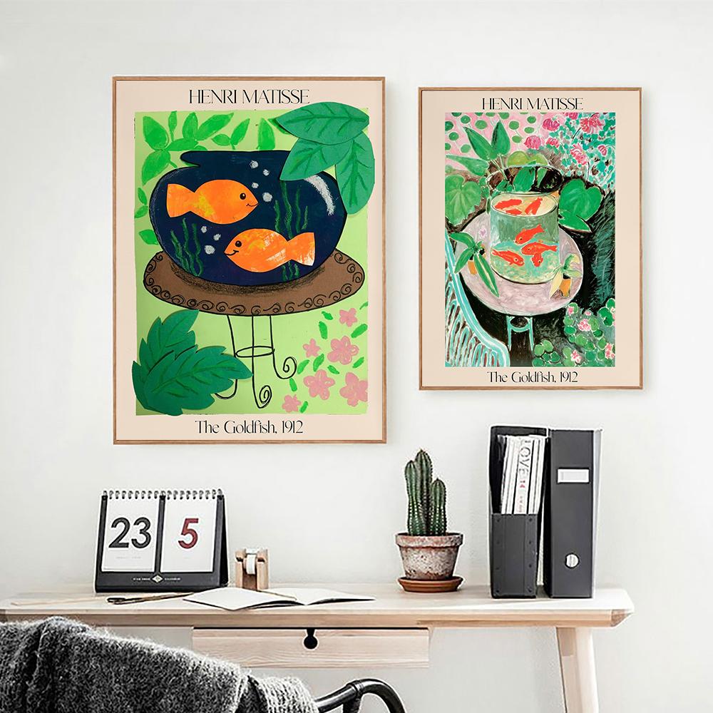 Матисс Плакат Печать Настенная Художественная Выставка Галерея Живопись Домашний Декор Ретро Абстракция Элегантная Картина Маслом Комната Девушка Смешной Холст