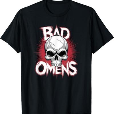 Bad Omens Череп Гранж Гот Мужская футболка Bad Omens