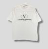 Винтажная футболка с логотипом Valentino Garavani sport дизайнерская преппи повседневный наряд футболка белая Medium