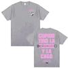 TINI Cupido Album Double Sided Graphic T-Shirt Latin Pop Singer Oversized Black Unisex Casual Cotton Women And Men T-shirts