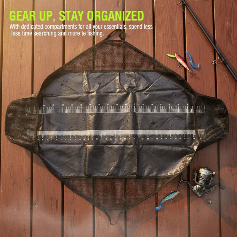Fish Weigh Sling Bag for Carp Angling Digital Scale Lightweight Mesh Unhooking Mat Waterproof