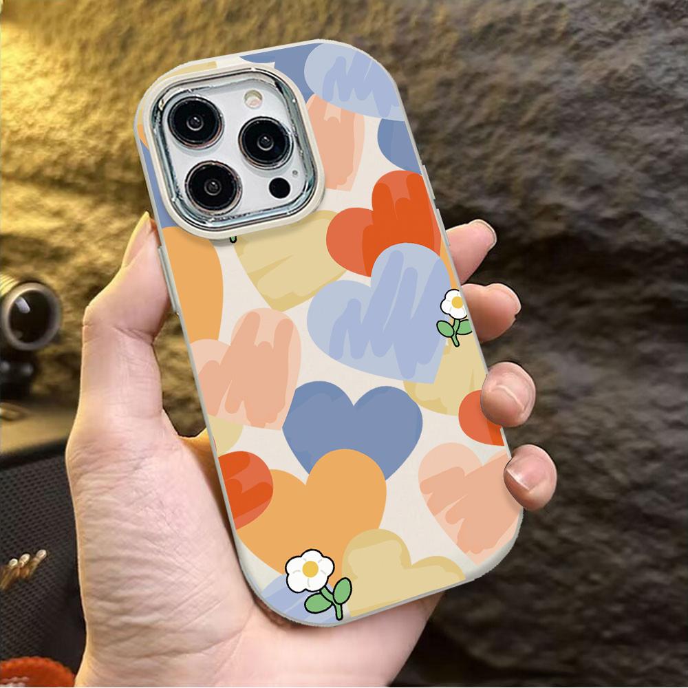 Силиконовый чехол для iPhone 11 15 16 Pro Max 13 14 12 15promax 16promax 13promax противоударный чехол Love Heart Funda Bumper