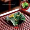Red Golden Toad Tea Pet Resin Lucky Water Tea Pet Cute Color Changing Tea Pet  Tea Table Decoration