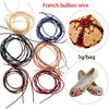 Spool DIY Crafts Sewing Machine French Bullion Wire Embroidery Thread Cross Stitch Indian Silk