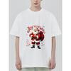 Christmas T Shirt Black Santa Claus Joy To The World Print For Holiday Season